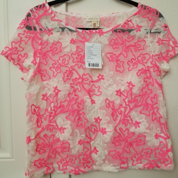 NWT Anthropologie Meadow Rue Cherry Blossom Blouse - Picture 3 of 6